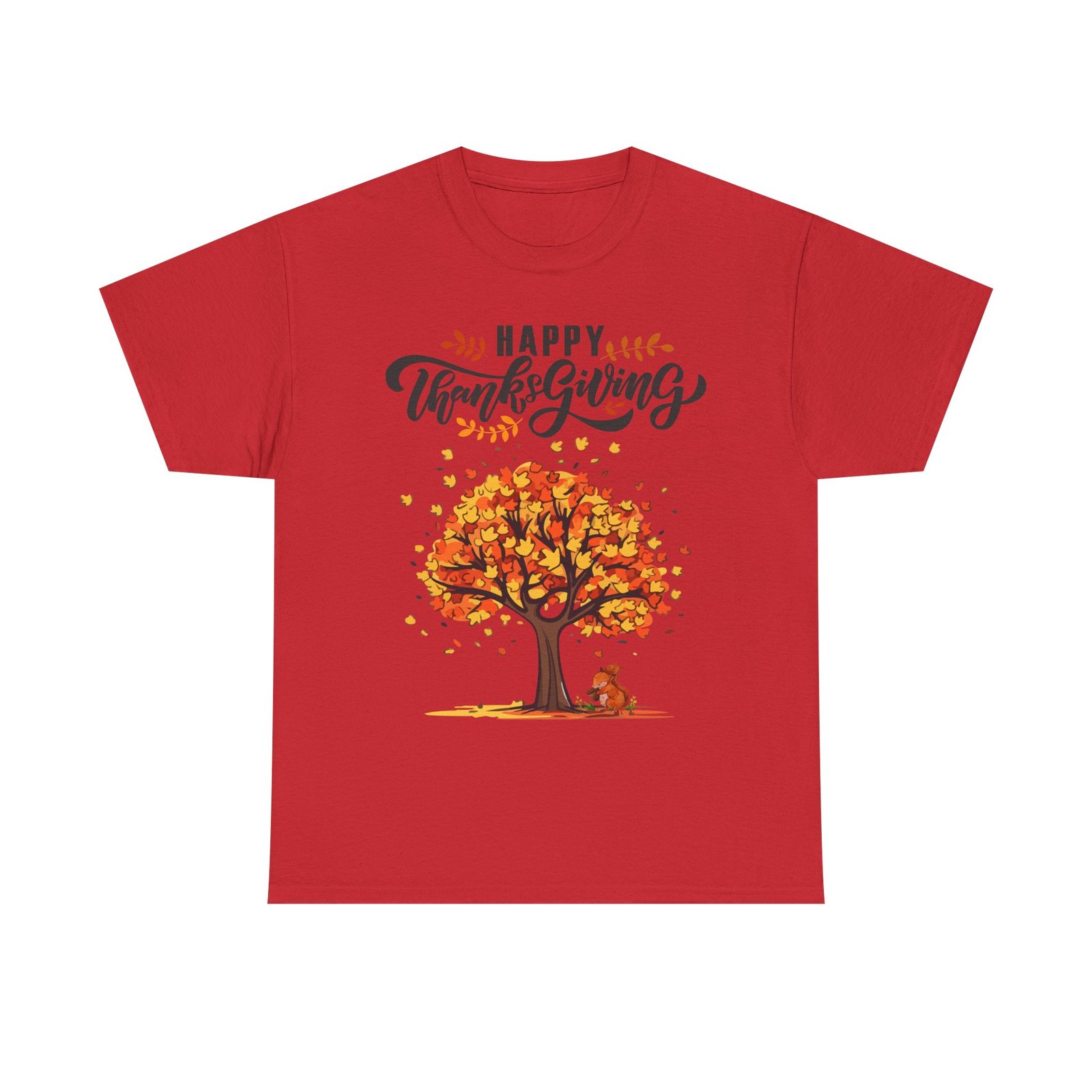 Matching C-Happy Thanksgiving Tree Unisex Tee, Autumn Shirt, Holiday Apparel, Fall Fashion, Seasonal Gift - Image 61