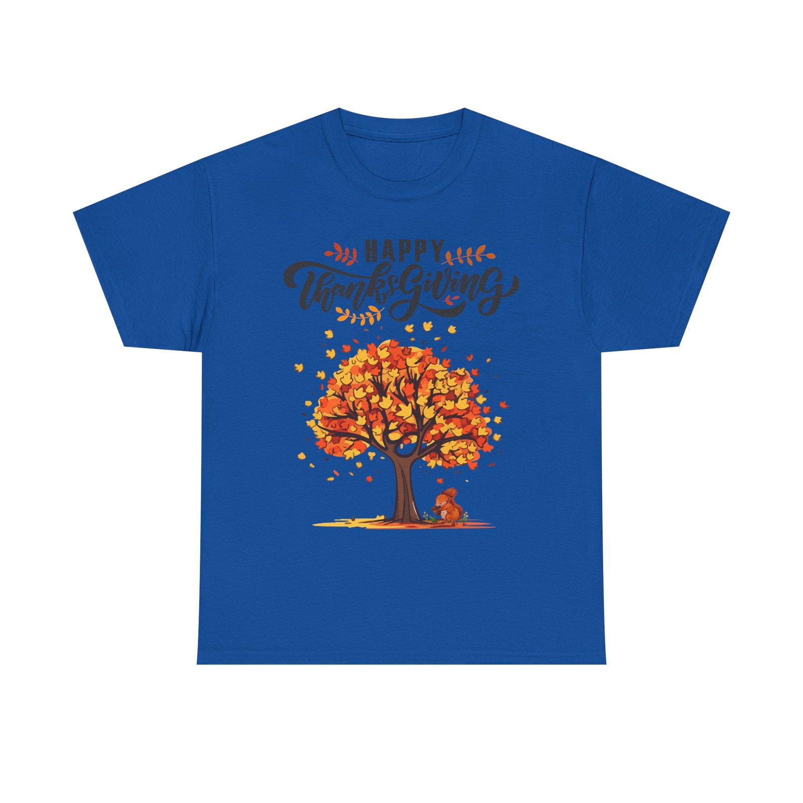 Matching C-Happy Thanksgiving Tree Unisex Tee, Autumn Shirt, Holiday Apparel, Fall Fashion, Seasonal Gift - Image 53