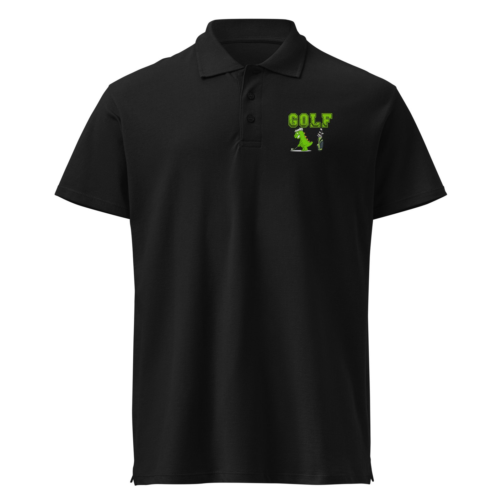 Golf Dino Premium Pique Polo Shirt