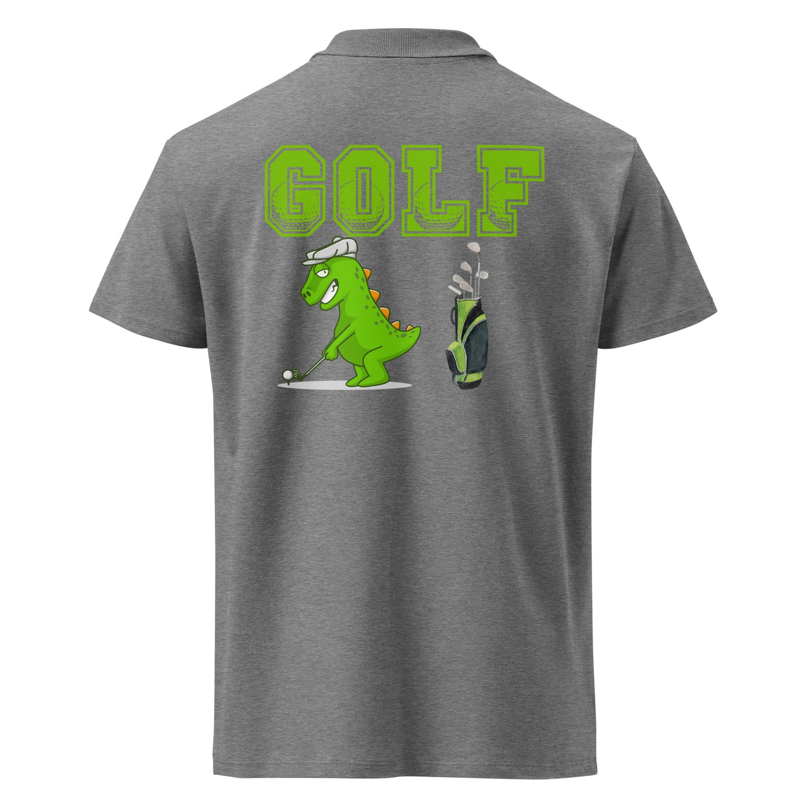 Golf Dino Premium Pique Polo Shirt - Image 12