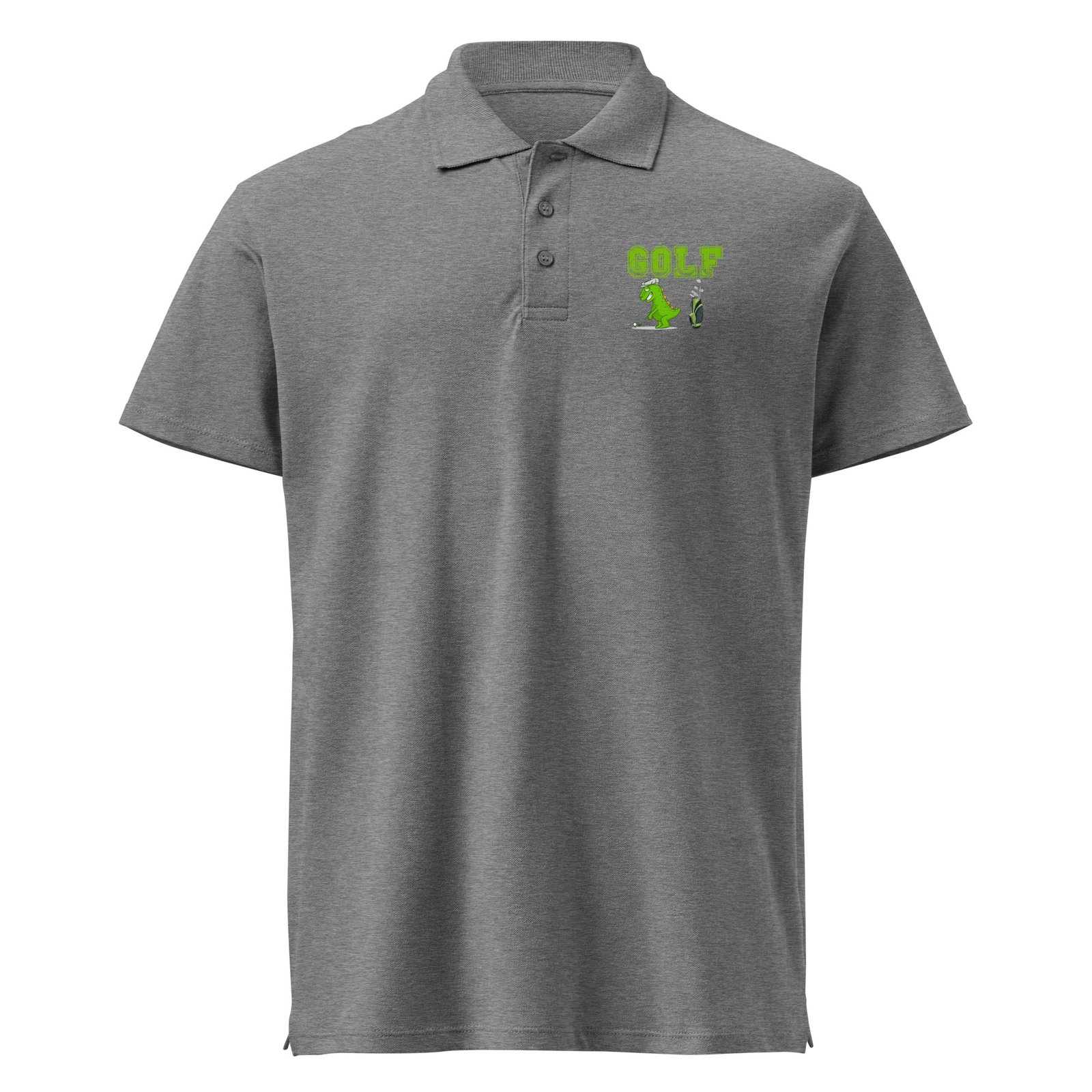 Golf Dino Premium Pique Polo Shirt - Image 5
