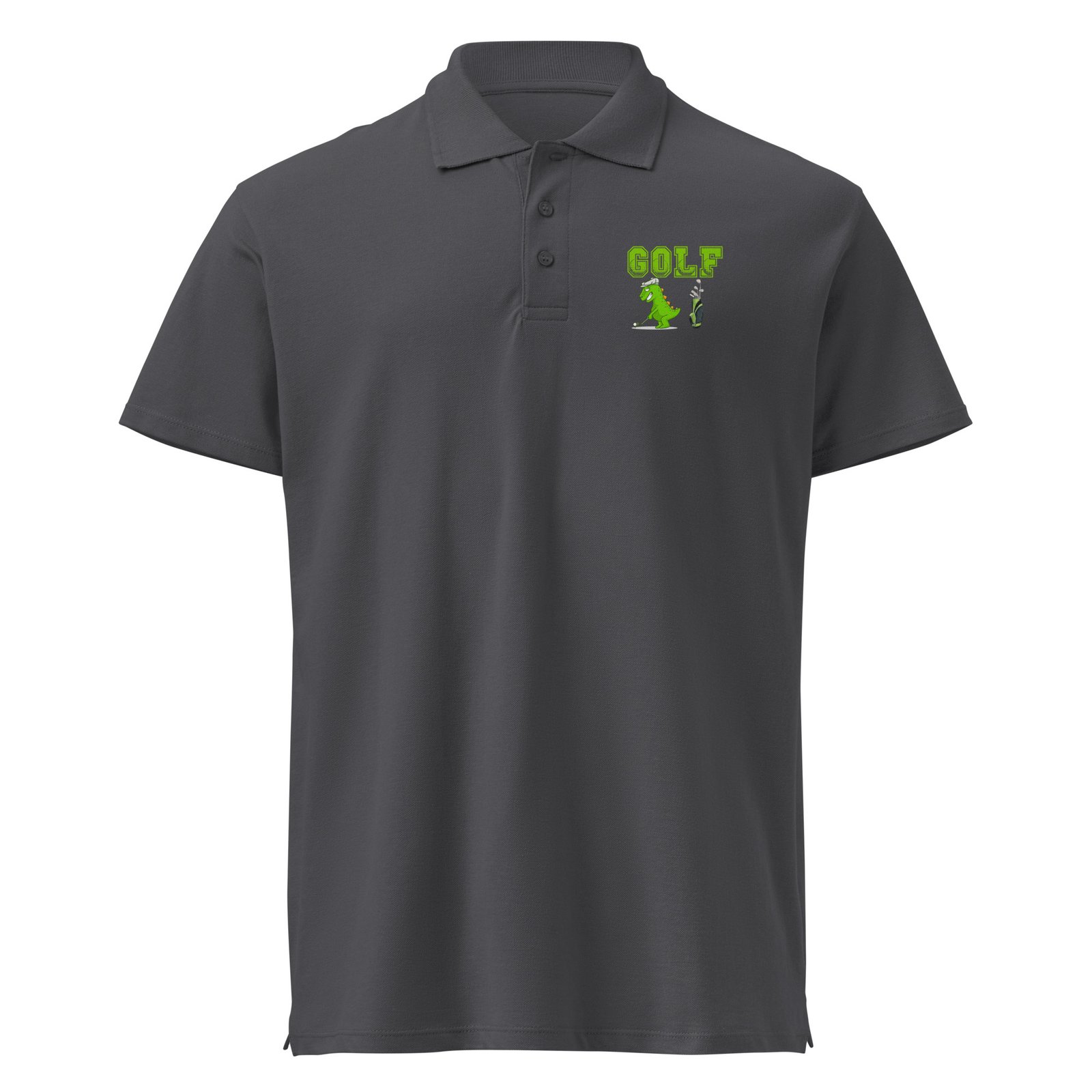 Golf Dino Premium Pique Polo Shirt - Image 4