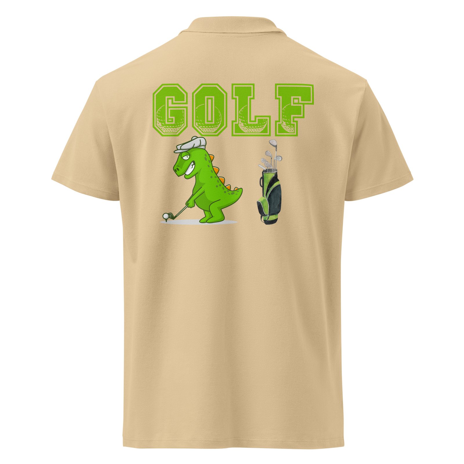 Golf Dino Premium Pique Polo Shirt - Image 13