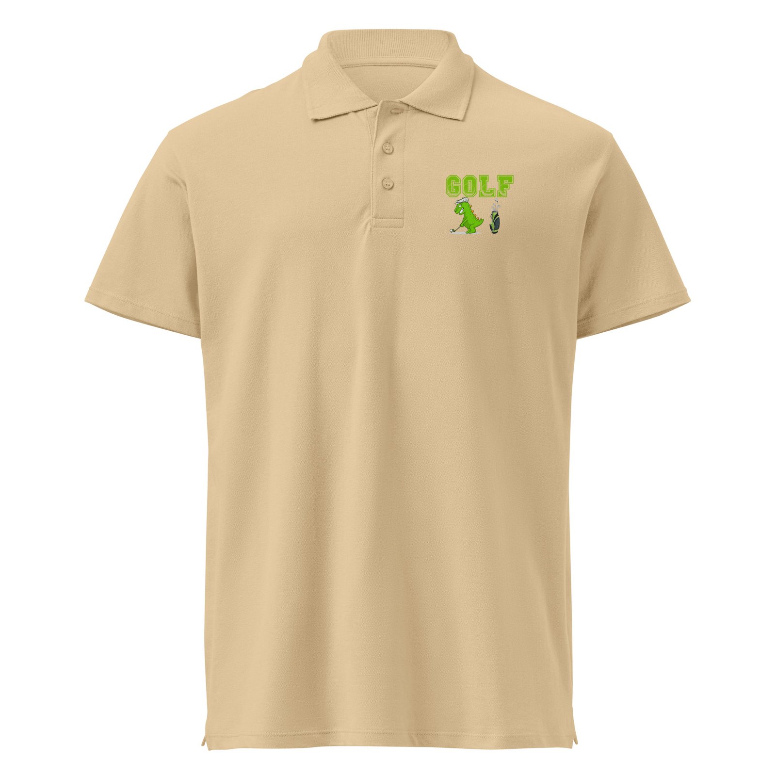 Golf Dino Premium Pique Polo Shirt - Image 6