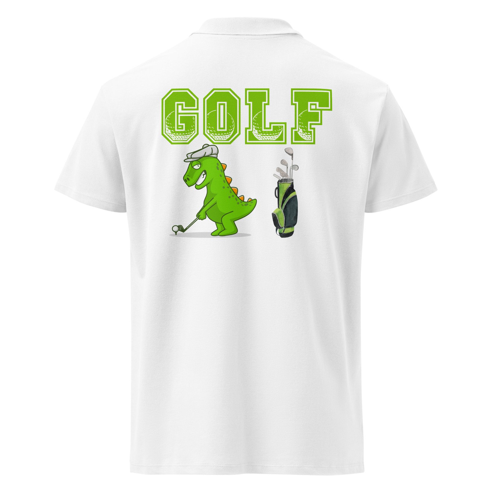 Golf Dino Premium Pique Polo Shirt - Image 14