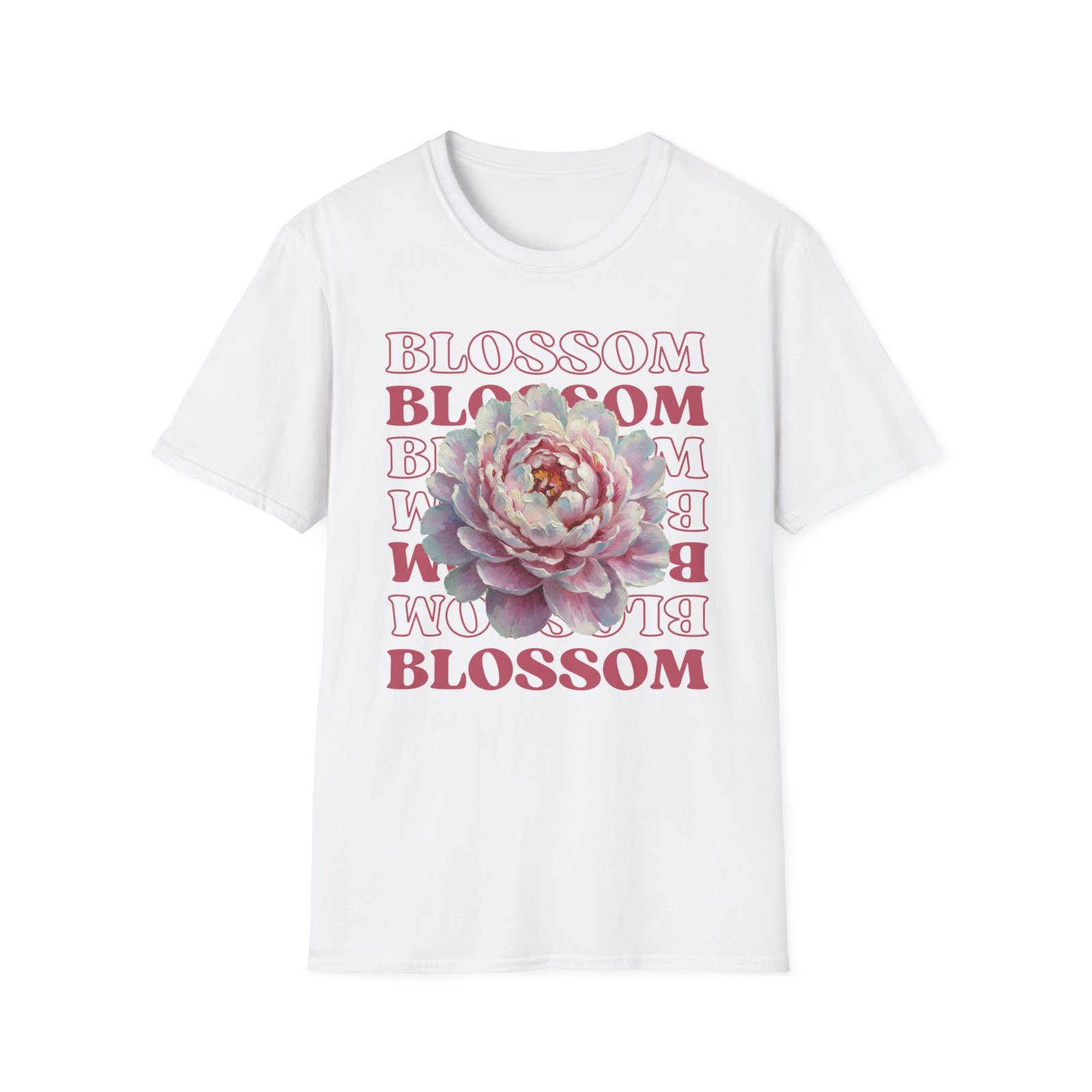 Blossom Floral Tee — Pink Peony Graphic T-Shirt - Image 5