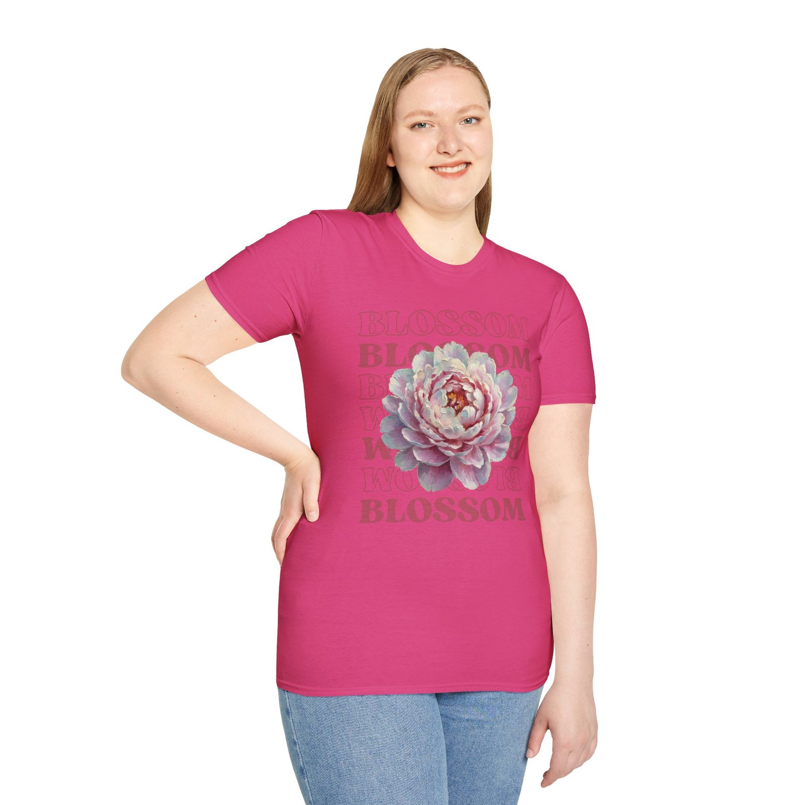 Blossom Floral Tee — Pink Peony Graphic T-Shirt - Image 50