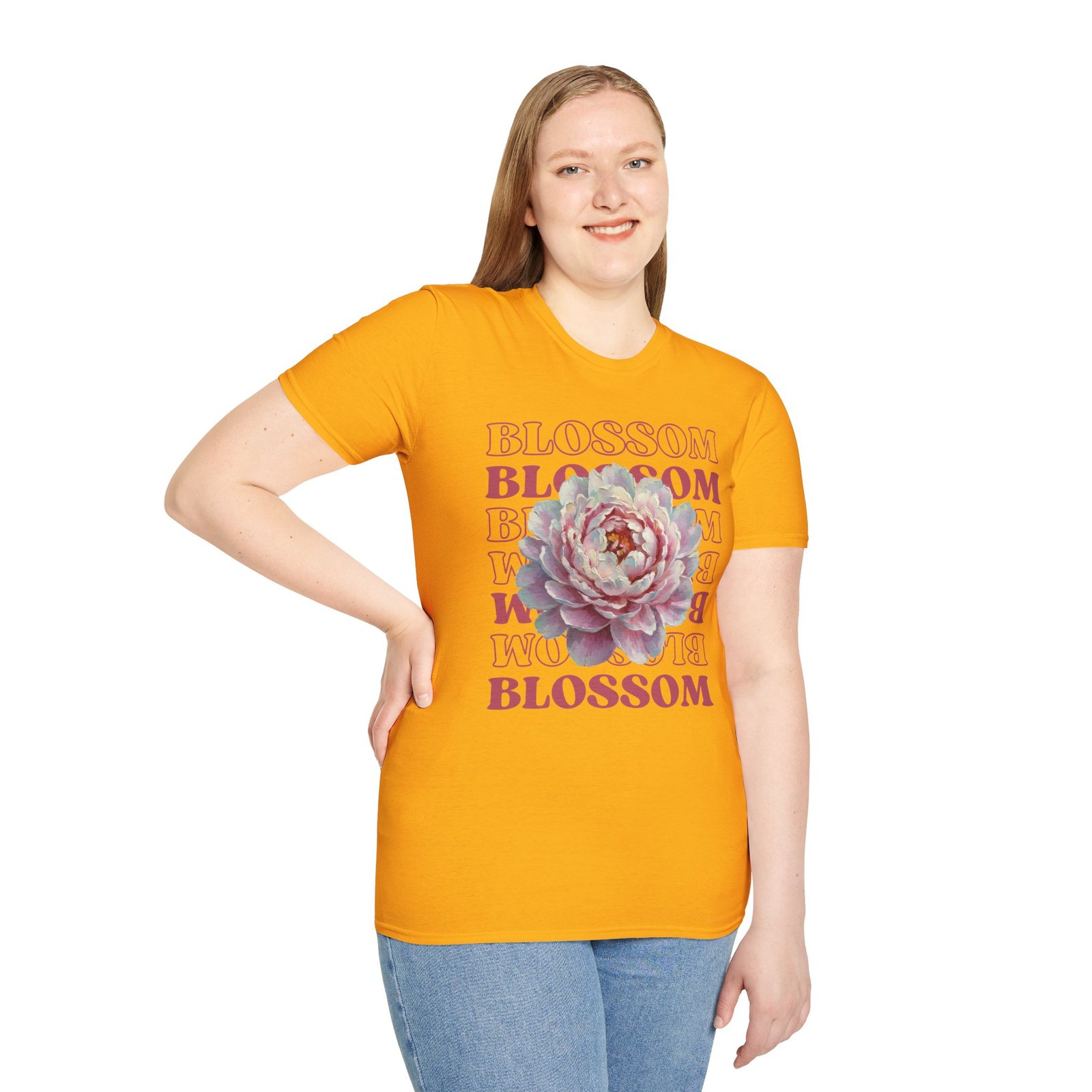 Blossom Floral Tee — Pink Peony Graphic T-Shirt - Image 18