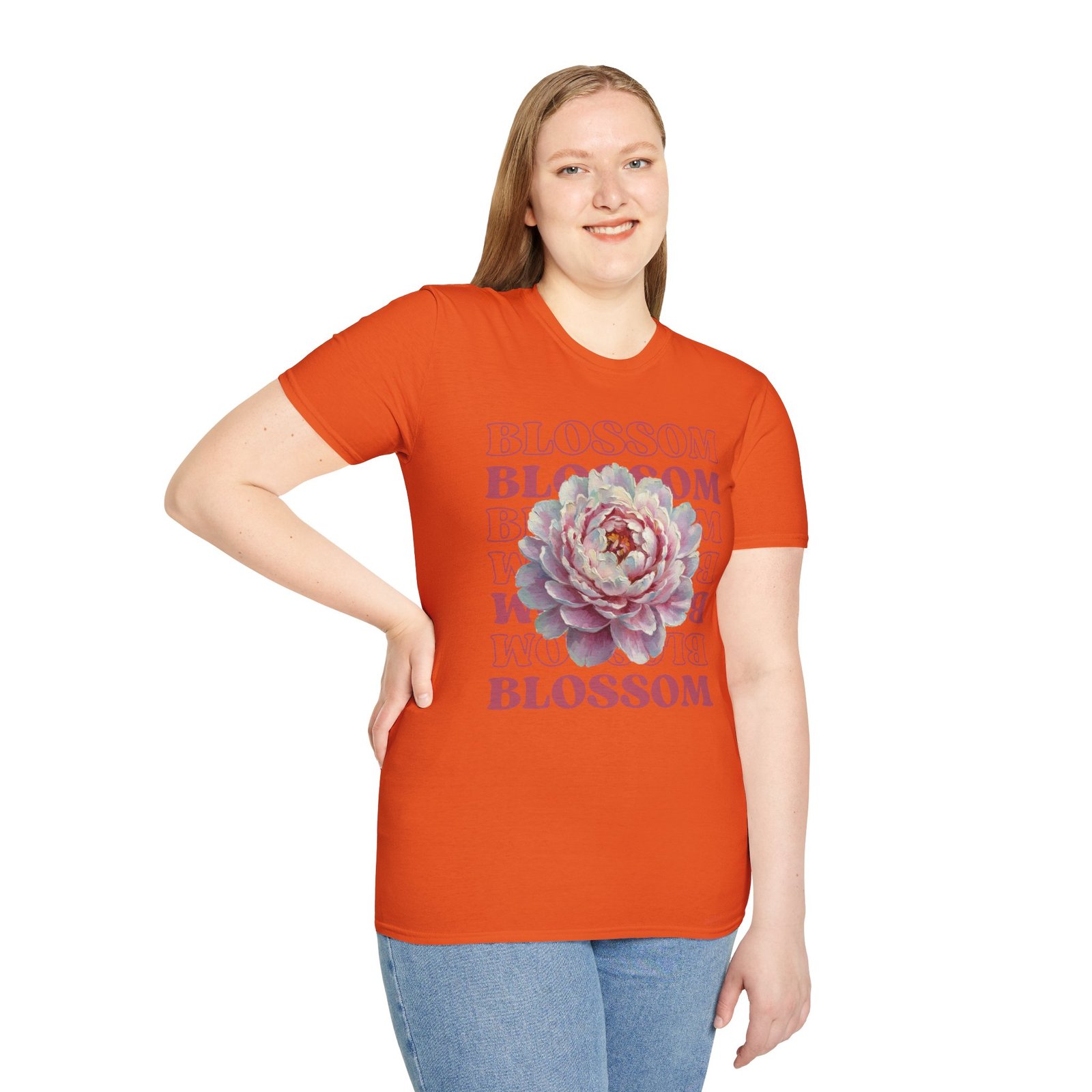 Blossom Floral Tee — Pink Peony Graphic T-Shirt - Image 22