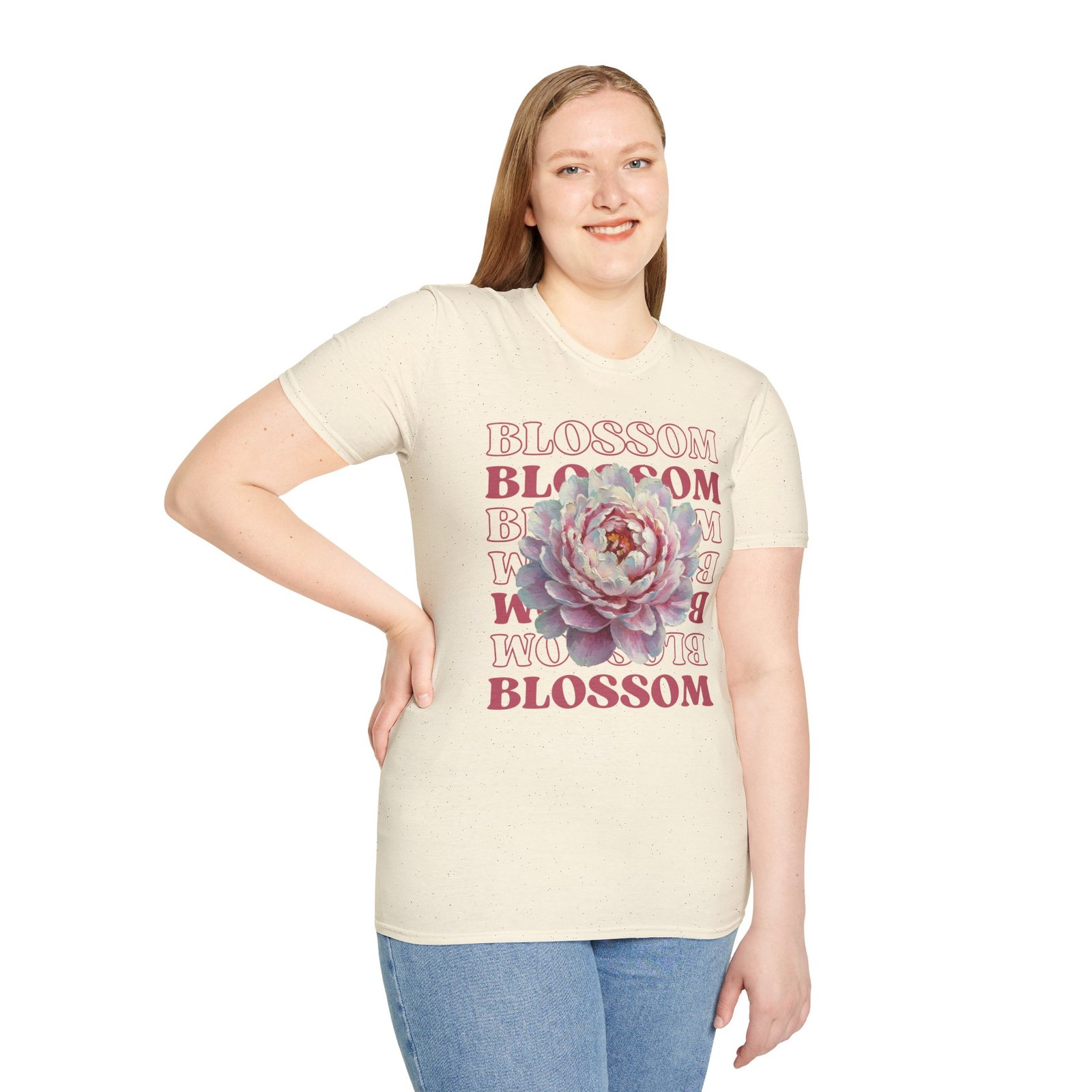 Blossom Floral Tee — Pink Peony Graphic T-Shirt - Image 26