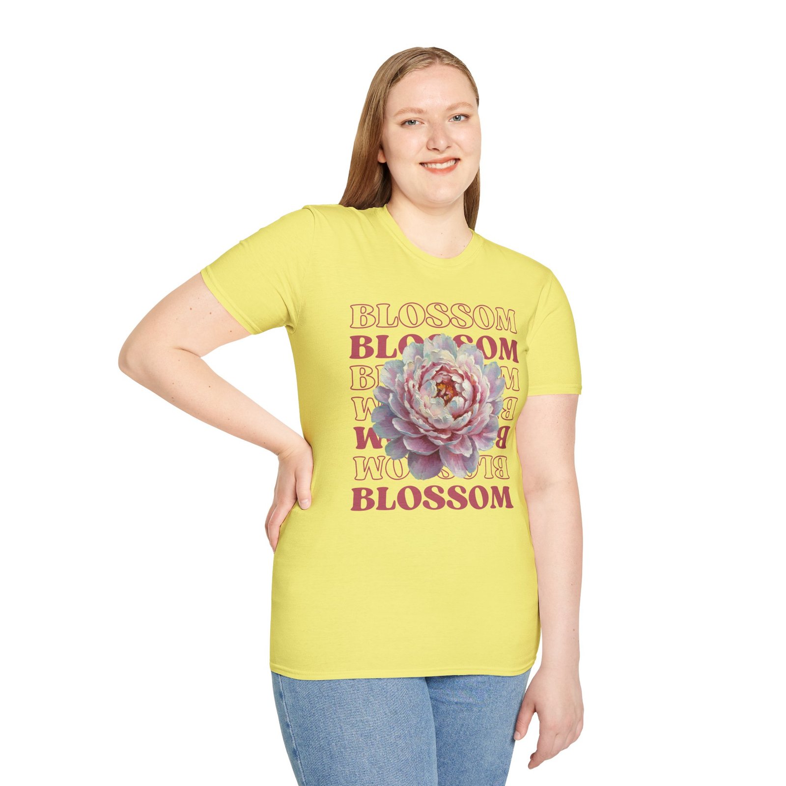 Blossom Floral Tee — Pink Peony Graphic T-Shirt - Image 30