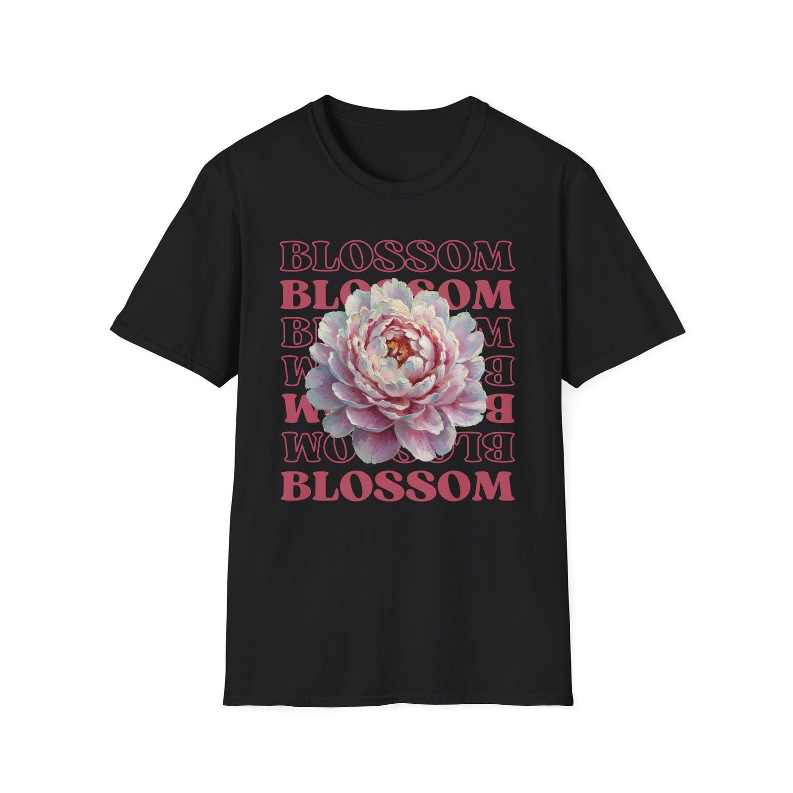 Blossom Floral Tee — Pink Peony Graphic T-Shirt - Image 13